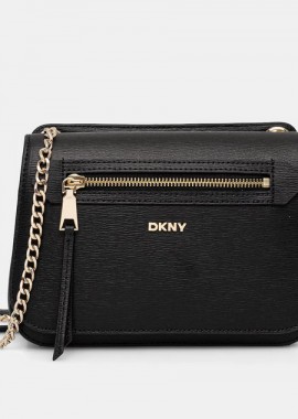 Γυναικεία Δερμάτινη Τσάντα 'Ωμου DKNY Bryant R5333M02-BGD Μαύρη