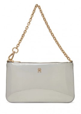 Γυναικεία Τσάντα Ώμου Tommy Hilfiger AW0AW18219-PE6 Ασημί
