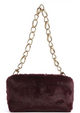 Γυναικεία Τσάντα Ώμου Ted Baker 281392-WINE Μπορντώ γούνα
