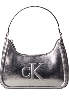 Calvin Klein - Γυναικεία Τσάντα Ώμου Calvin Klein LV04F3332G-3JH Ασημί
