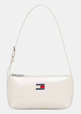 Tommy Hilfiger - Γυναικεία Τσάντα Ώμου Tommy Hilfiger AW0AW17866-YBI Ιβουάρ