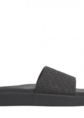 Γυναικείες Παντόφλες Tommy Hilfiger Platform Pool Slide FW0FW07855 BDS Μαύρες