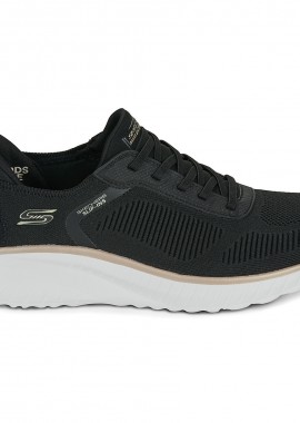 Skechers - Γυναικεία Ανατομικά Sneakers Skechers Bobs Squad 117497/BKGD Μαύρα