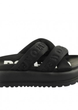 Γυναικεία Σανδάλια Flatforms Buffalo Palma Cross 1602277 Black