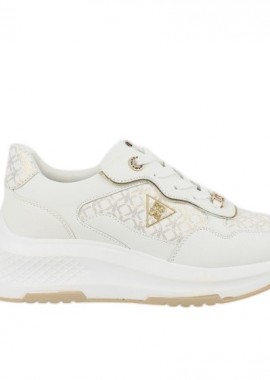 Renato Garini - Γυναικεία Sneakers Renato Garini 2315-52RG57 Λευκό Πλατίνα Στάμπα W119R35732C1