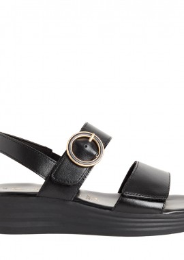 Γυναικεία Σανδάλια Flatforms Marco Tozzi 2-28708-46-001 Μαύρα