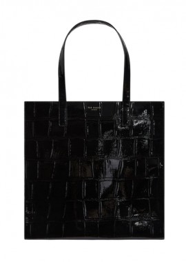 Γυναικεία Τσάντα Ώμου Ted Baker Vannda Large Icon 283927-Μαύρο Λουστρίν