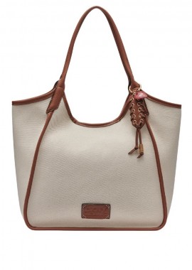 Γυναικεία Τσάντα Ώμου DKNY Mari Tote R61AYP82-AR9 Natural/Saddle