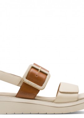 Γυναικεία Ανατατομικά Δερμάτινα Πέδιλα Tamaris Comfort 8-88706-42 414 Ιβουάρ