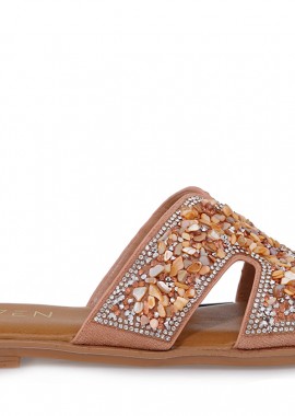 Γυναικεία Flats Σανδάλια Seven YT-251-1 Σομόν W47002511379