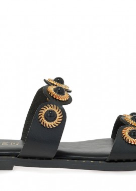 Γυναικεία Flat Σανδάλια Seven SVN!OM602-3 Μαύρο W439W0231001
