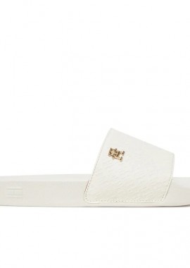 Γυναικείες Παντόφλες Slide Tommy Hilfiger FW0FW08525 YBH Λευκές