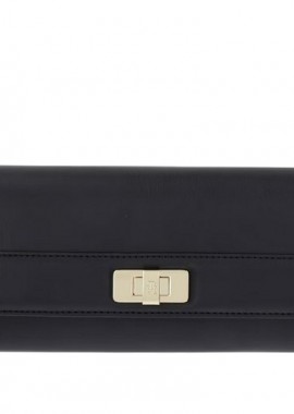 Tommy Hilfiger - Γυναικείο Πορτοφόλι Tommy Hilfiger Large Flap AW0AW18704-BDS Μαύρο