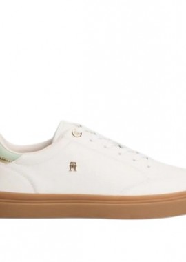 Γυναικεία Δερμάτινα Sneakers Tommy Hilfiger FW0FW09400-01T Λευκά