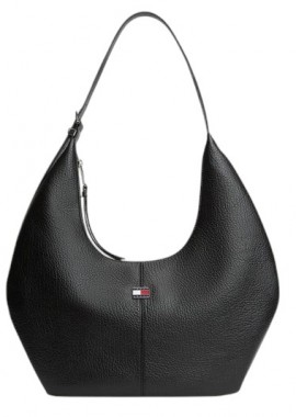 Tommy Hilfiger - Γυναικεία Τσάντα Ώμου Tommy Hilfiger Hobo AW0AW18776-BDS Μαύρη