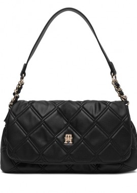 Tommy Hilfiger - Γυναικεία Τσάντα Ώμου Tommy Hilfiger AW0AW18717-BDS Μαύρη