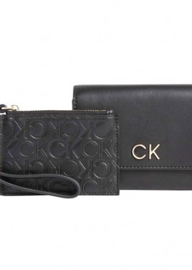 Calvin Klein - Γυναικείο Πορτοφόλι Με Εξτρα Καρτοθήκη Calvin Klein K60K611092 BAX Μαύρο