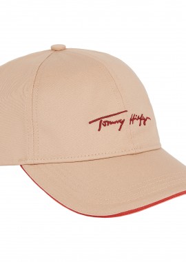 Tommy Hilfiger - Γυναικείο Καπέλο Tommy Hilfiger Iconic Signature Cap AW0AW11679 ABR Μπεζ
