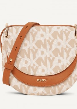 Γυναικεία Τσάντα Χιαστί DKNY Gramersy Cross Body R41EFY38 F8B Μπεζ-Ταμπά