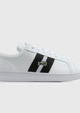 Ανδρικά Δερμάτινα Sneakers Lacoste Carnaby 7-47SMA0047147 Λευκό/Μαύρο