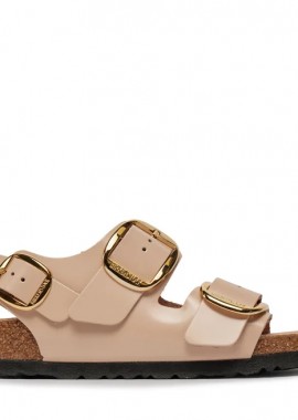 Γυναικεία Ανατομικά Δερμάτινα Σανδάλια Birkenstock Milano 1026484 Μπεζ Narrow Fit