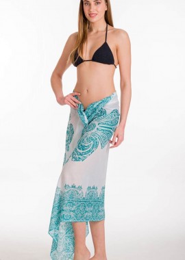 RIMA BEACHWEAR - Παρεό βαμβακερό με λαχούρι