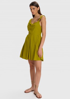- Φόρεμα mini με πιέτα - 5206634983206