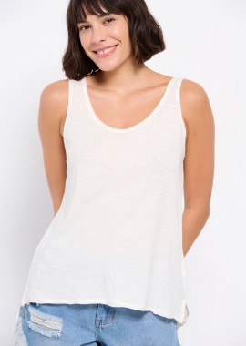 FUNKY BUDDHA - Βαμβακερό μονόχρωμο tank top