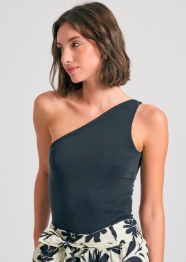 FUNKY BUDDHA - Off shoulder μονόχρωμο κορμάκι