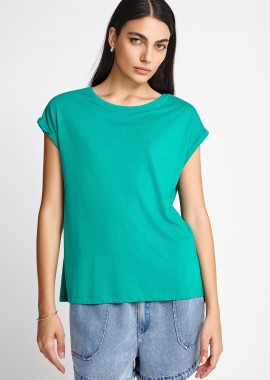 FUNKY BUDDHA - Γυναικείο t-shirt με στρογγυλή λαιμόκοψη - The basic collection