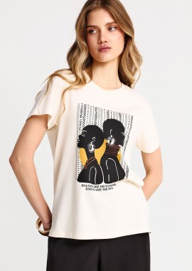 FUNKY BUDDHA - Γυναικείο t-shirt με τύπωμα