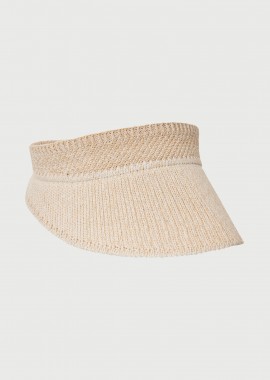 FUNKY BUDDHA - Γυναικείο flexible visor καπέλο με πλεκτή raffia-style όψη