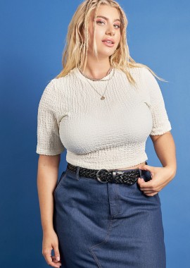 - PRBT Cropped τοπ γκοφρέ