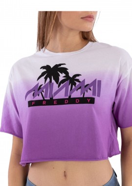 Freddy - Μπλούζα Κοντομάνικη Freddy Miami Print S0WTWT13-WE53 Γυναικείο