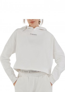 Freddy - Μπλούζα Μακρυμάνικη Freddy Hoody FLOWERC024X-ST1-W69X Γυναικείο