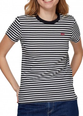 Levi's - Μπλούζα Κοντομάνικη Levi's Perfect Ριγέ 391850087-87 Γυναικείο