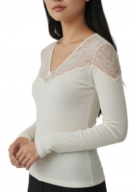 Hanro - Φανελάκι Hanro Μκρυμάνικο Venus Ls 079241-0120 Γυναικείο