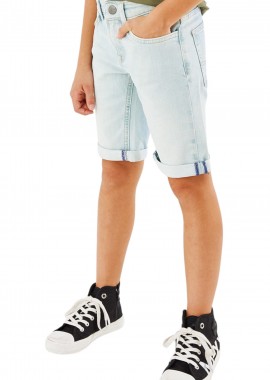 Mexx - Σορτς Mexx Jess Regular Waist Straight Jeans BM0532023B-Sky Blue Αγόρι