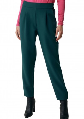 Mexx - Παντελόνι Υφασμάτινο Mexx Tapered With Elastic Waistband CF1384036W-Dark Green Γυναικείο