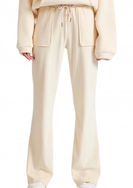 Funky Buddha - Παντελόνι Υφασμάτινο Funky Buddha Βελουτέ Flare Fit FBL010-100-02-CHALK Γυναικείο