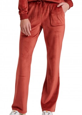 Funky Buddha - Παντελόνι Υφασμάτινο Funky Buddha Βελουτέ Flare Fit FBL010-100-02-RUST Γυναικείο