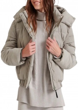 Funky Buddha - Μπουφάν Funky Buddha Puffer FBL010-106-01-GREY Γυναικείο