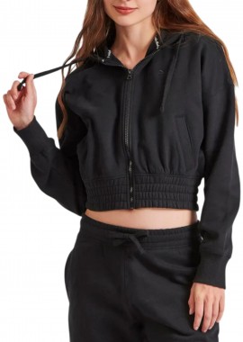 Funky Buddha - Ζακέτα Funky Buddha Loose Fit Με Κουκούλα FBL010-127-06-BLACK Γυναικείο