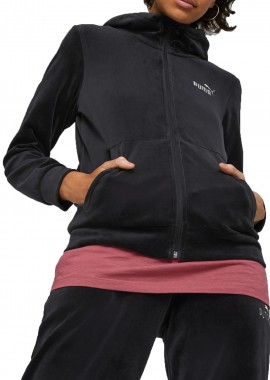 Puma - Ζακέτα Puma Velour Full-Zip Hoodie 849964-01 Γυναικείο