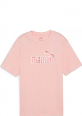 Puma - Μπλούζα Κοντομάνικη Puma ESS+ Marbleized Cropped Relaxed 677589-63 Γυναικείο