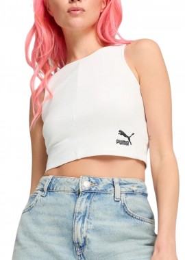 Puma - Μπλούζα Αμάνικη Puma Classics Ribbed Crop Top 626625-02 Γυναικείο