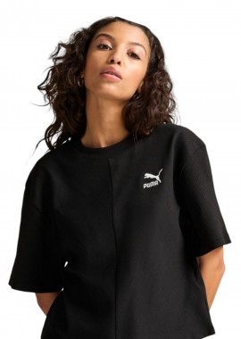 Puma - Μπλούζα Κοντομάνικη Puma Classics Ribbed Relaxed 626626-01 Γυναικείο