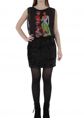 Desigual - Φόρεμα Desigual Josephine 47V2888-2000-NEGRO Γυναικείο