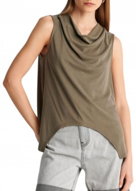 Ale - Top Ale Ντραπέ Με Ασυμμετρία 8923040-KHAKI Γυναικείο