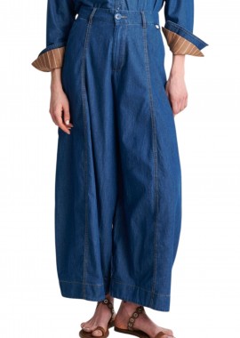 Ale - Παντελόνι Jean Ale Με Denim Όψη 8923179-BLUE Γυναικείο